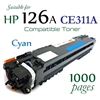 Compatible HP 126A Cyan CE310A CE311A CE312A CE313A