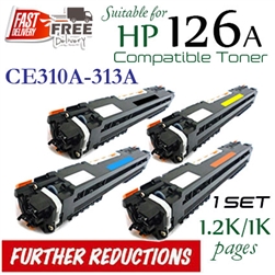 Compatible HP 126A Set CE310A CE311A CE312A CE313A