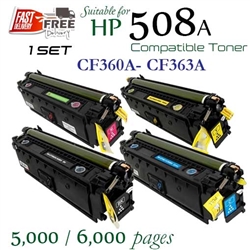 Compatible HP 508A CF360A CF361A CF362A CF363A