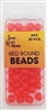 Jeros Tackle Size 8 Red Round Beads (apx. 50pcs)