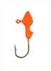 Minnow Head Jig Heads 1/32oz Size 4 Gold Hook - Orange