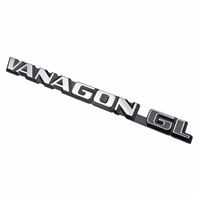 Inscription for Rear Hatch - "VANAGON GL" - Chrome - Vanagon 84-92