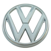 Emblem for Grill - "VW" - 95mm - Chrome - Vanagon 80-87