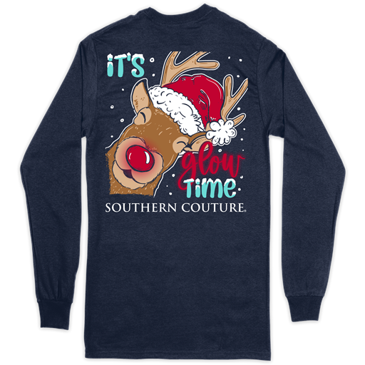 SC Classic It's Glow Time on Long Sleeve-Navy