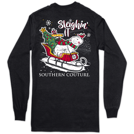 SC Classic  Sleighin It on Long Sleeve-Black