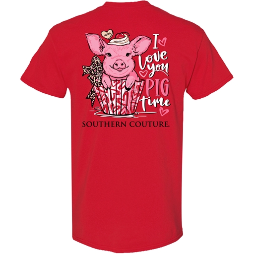 SC Classic I Love You Pig Time-Red