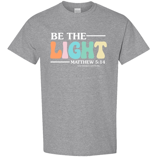 SC Soft Retro Be the Light front print-Sport Grey