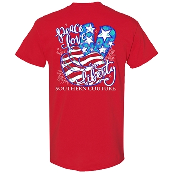 SC Classic Peace Love & Liberty-Red