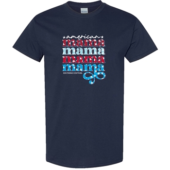 SC Soft American Mama front print-Navy