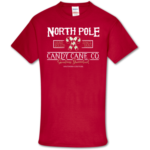 SC Soft North Pole Front Print-Cherry Red