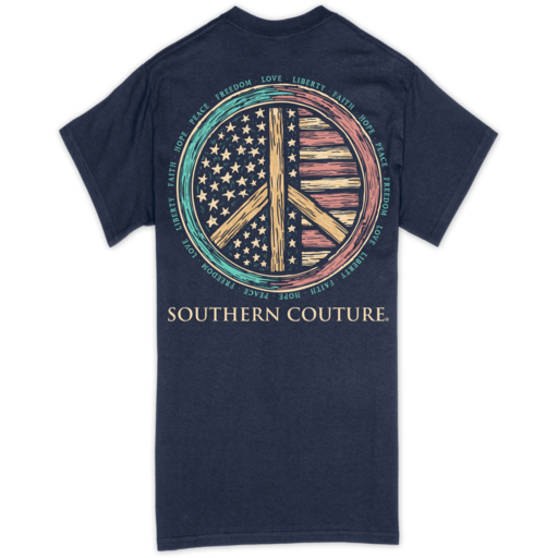 SC Classic Patriotic Peace Sign-Navy