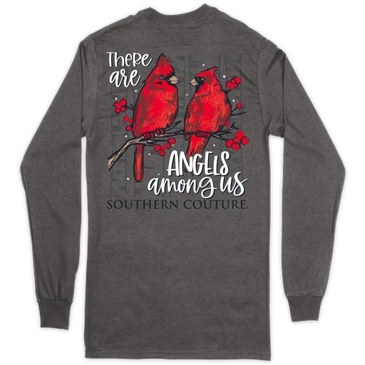 SC Classic Angels Among Us on Long Sleeve-Charcoal