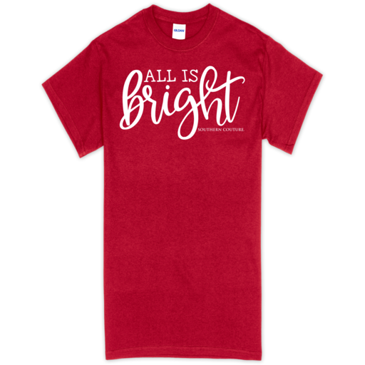 SC Soft All is Bright front print-Cherry Red