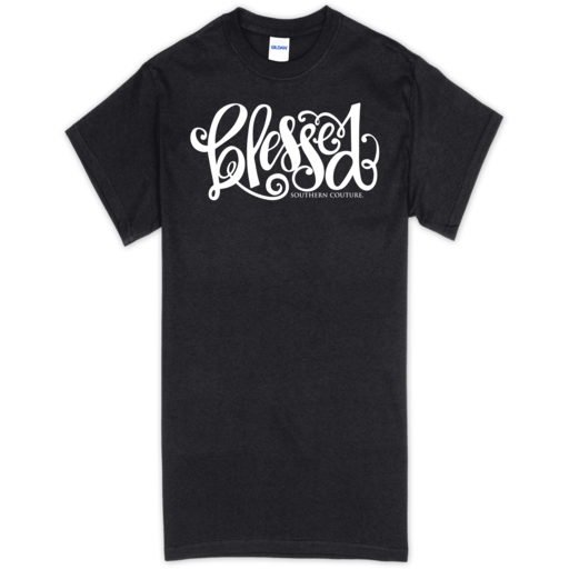 SC Soft Blessed front print-Black