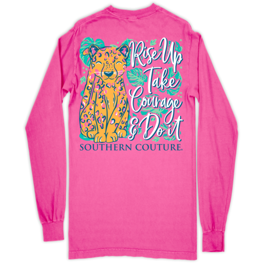 SC Comfort Rise Up Cheetah on LS-Neon Pink