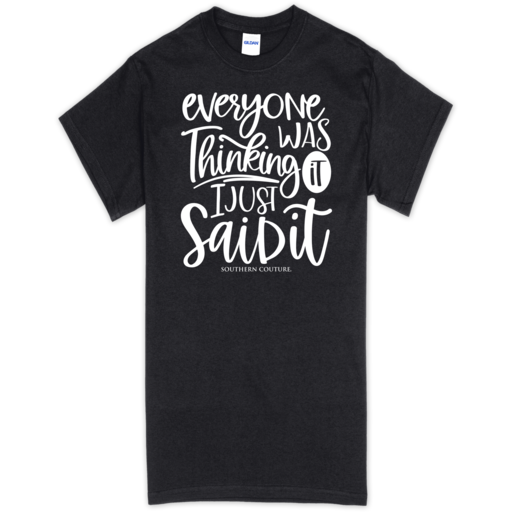 SC Soft Everyone Was Thinking front print-Black