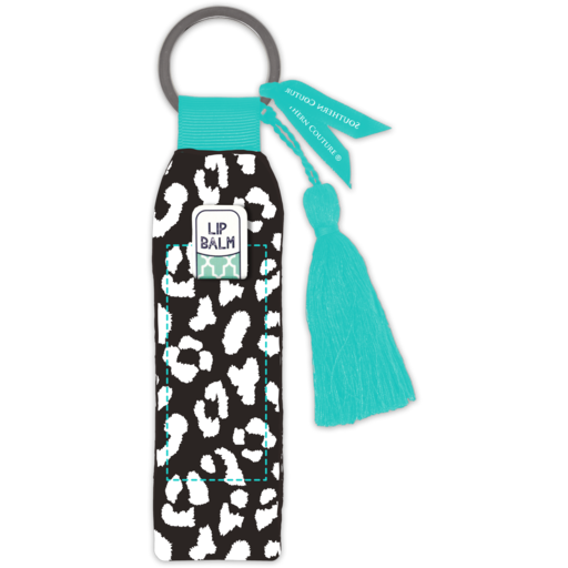 SC Black/White Leopard Key Chain