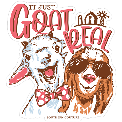 SC Just Goat Real Sticker - 12 pack