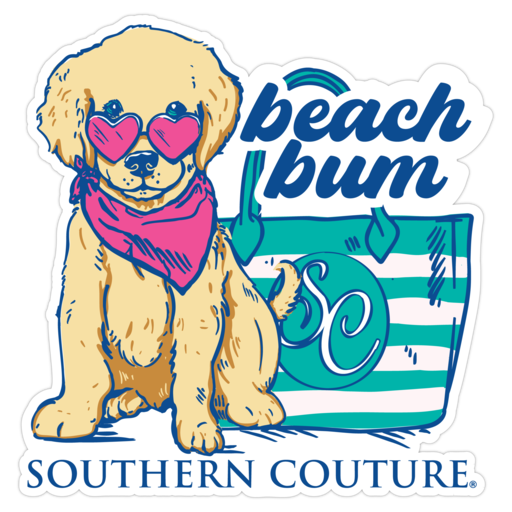 SC Beach Bum Sticker - 24 pack