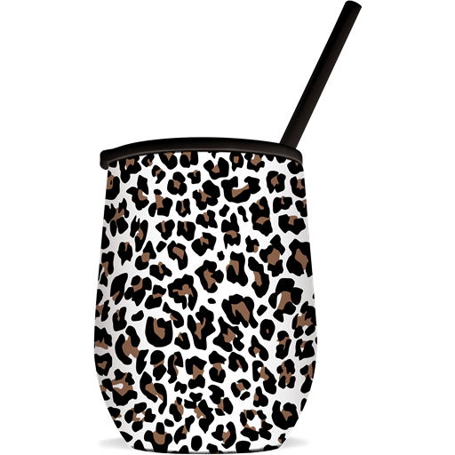 SC Tumbler-The Winee-White Leopard