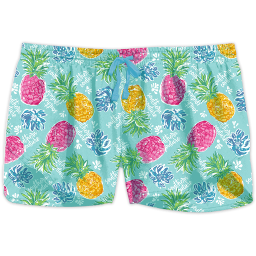 SC Southern Shorts-Tropical Pineapple