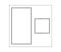 <span style="font-weight: bold;"><br><br>60421   Rectangle / Square Stencil</span>  <br><ul>