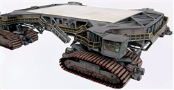 Crawler Transporter for Launch Umbilical Tower (LUT)  Model Kit in 1:100 scale for  Dragon, Estes or any 100 Saturn V Model.  The unbuilt heavy paper model has won accolades around the world since 2006 for accuracy and realism and designed to bear loads.