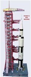 Launch Umbilical Tower (LUT) and MLP Model Kit in 1:110  scale for Lego or any 110 Saturn V Model.  The unbuilt heavy paper model has won accolades around the world since 2006 for its accuracy and realism and is designed to bear up well under load.