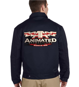 Animated Attractions Embroidered Dickies Jacket