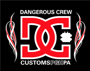 Dangerous Crew Customs Flame Screen Printed  T-shirt
