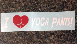 I Love Yoga Pants Decal