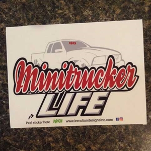 Minitrucker Life Sticker