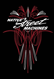 Native Street Machines Pin Stripe T-Shirt