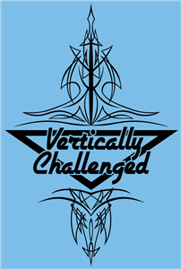 Vertically Challenged PinStripe Logo T-Shirt