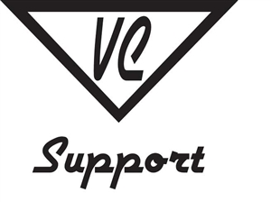 Vertically Challenged Triangle Support Logo