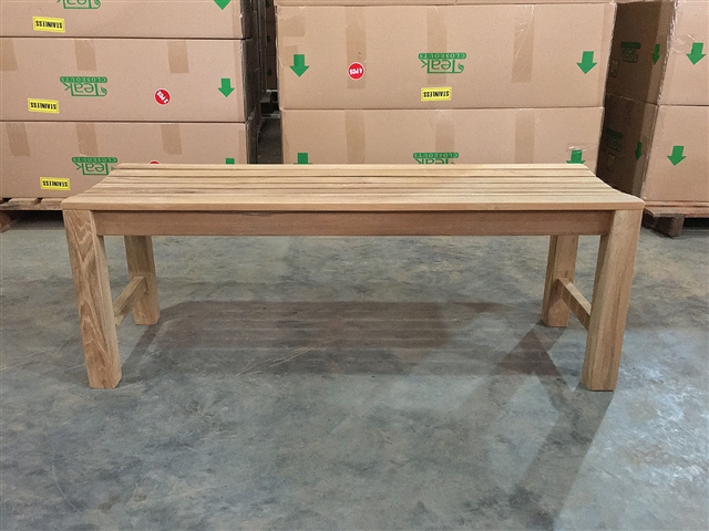 120cm/48" Wexford Teak Backless Bench