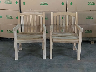 Seroja Teak Arm Chair - 2-packs