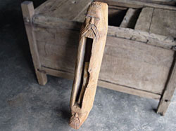 Javanese Teak Village Alarm 102cm x 22cm width