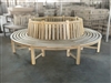 Round Tree Teak Bench (c-grade)