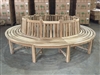 Round Tree Teak Bench (c-grade)