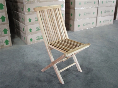 British Gardens Teak Folding Chair (c-grade)