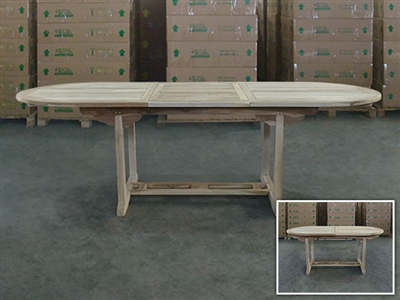 Gayatri Oval Extension Table 180cm/240cm x 100cm