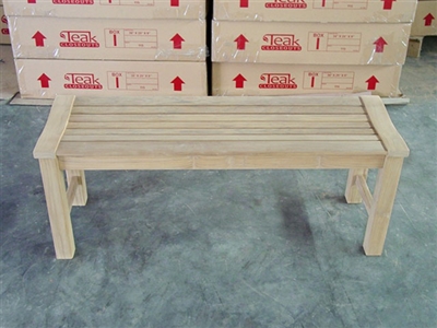 120cm/48" Rinjani Backless Teak Bench