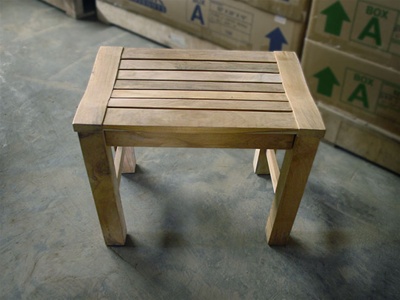 teak Rinjani garden bench 60 backless