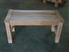 90cm/36" Rinjani Teak Backless Bench