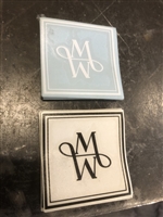 MW Monogram Sticker BLACK