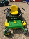 Used John Deere Z525E ride on mower with 48 inchSOLD NLA