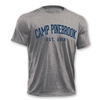 Under armor t-shirt made of 100% polyester moisture wicking and odor resistant fabric. Printed with Camp Pinebrook wordmark.