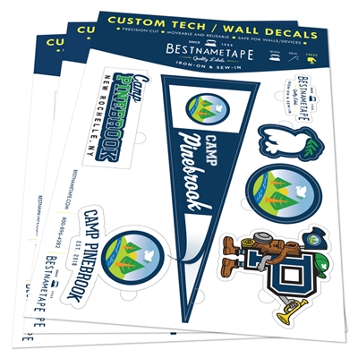 Tech wall decals to decorate your walls, devices, locker, or trunks.