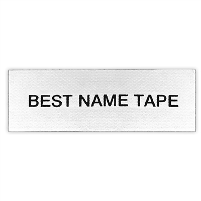 Name Tape Labels - Black - 1 Line